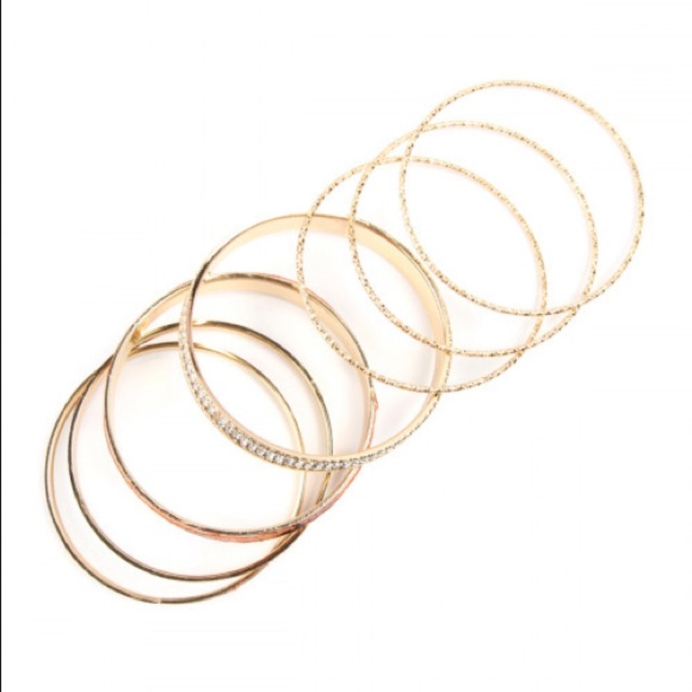 Pink/Gold Snake Print Bangle Set - Picture 2 of 2